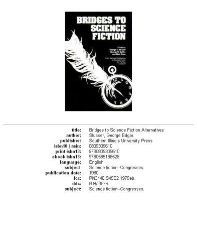 Bridges to science fiction, Volume 1979