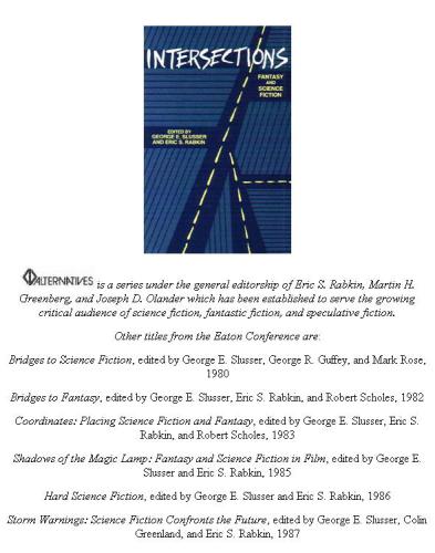Intersections: fantasy and science fiction
