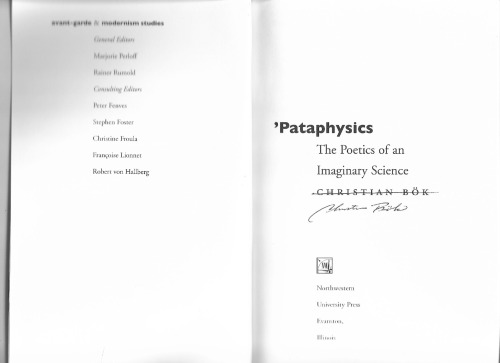 'Pataphysics: The Poetics of an Imaginary Science (Avant-Garde & Modernism Studies)