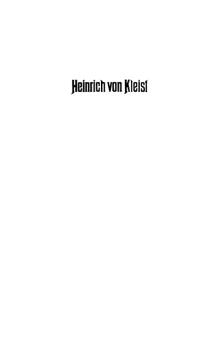 The Major Works of Heinrich Von Kleist