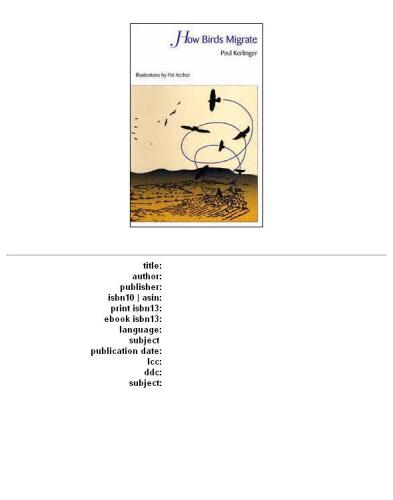 How Birds Migrate