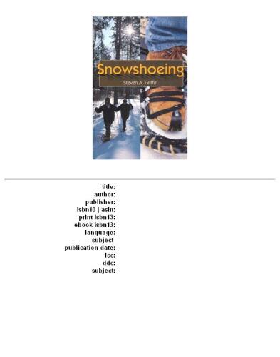Snowshoeing
