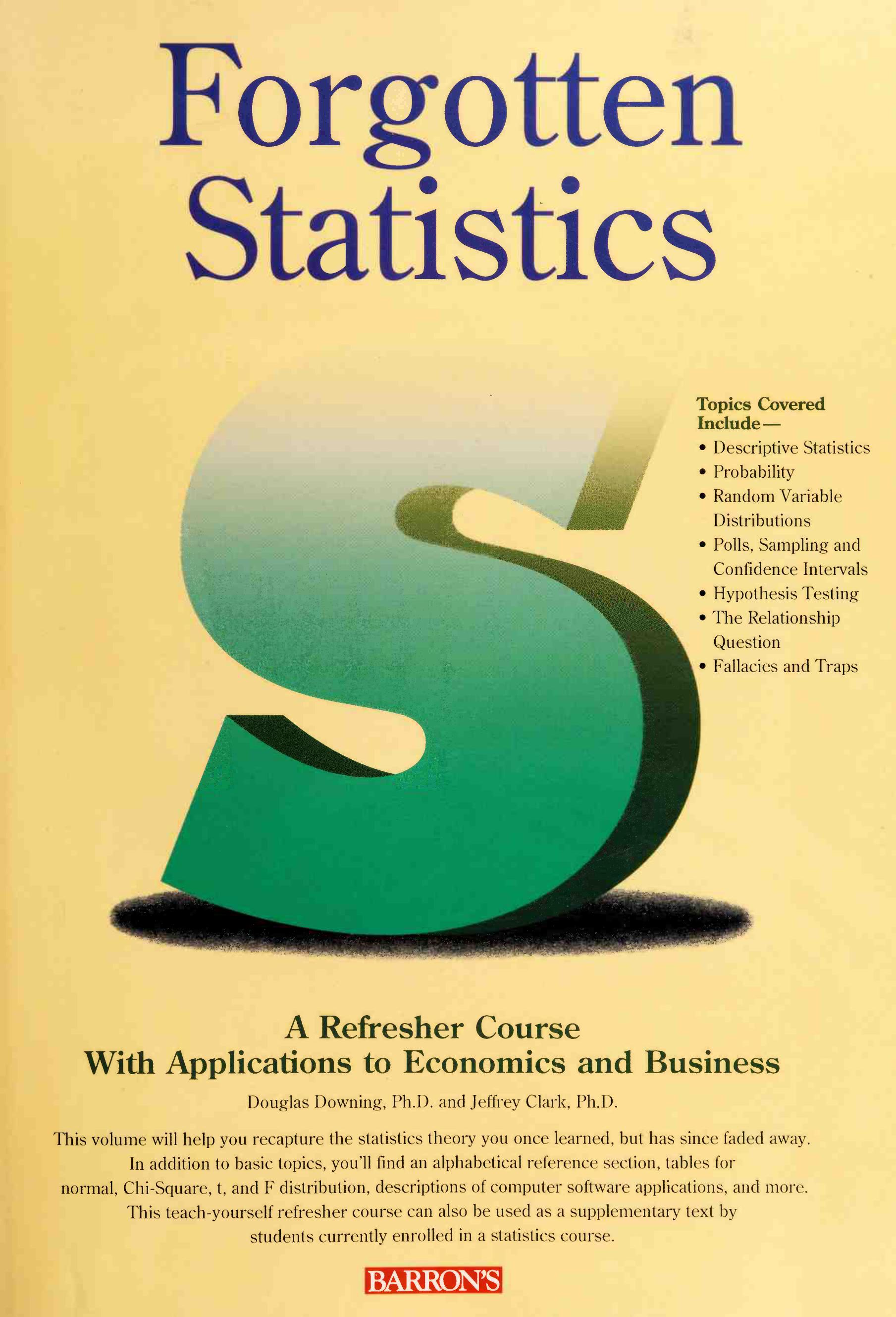 Forgotten Statistics