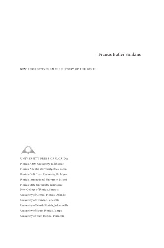 Francis Butler Simkins: A Life
