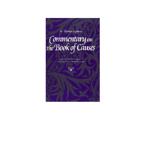 Commentary on the Book of Causes
