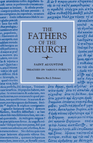 Treatises on Various Subjects (Fathers of the Church Patristic Series)