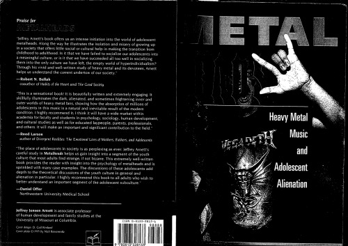 Metalheads: Heavy Metal Music And Adolescent Alienation