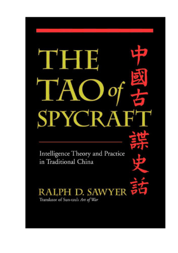 The Tao of Spycraft: Intelligence Theory and Practice in Traditional China