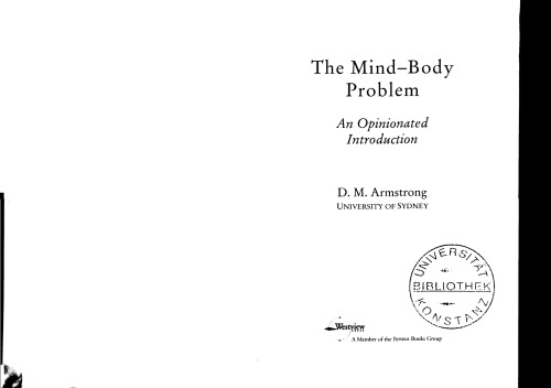 The Mind-Body Problem: An Opinionated Introduction