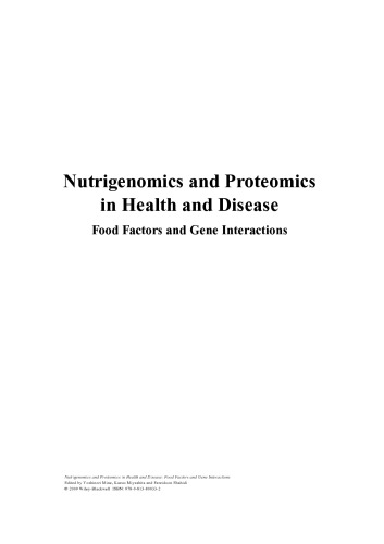 Nutrigenomics and proteomics in health and disease