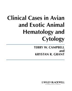 Clinical Cases in Avian and Exotic Animal Hematology and Cytology