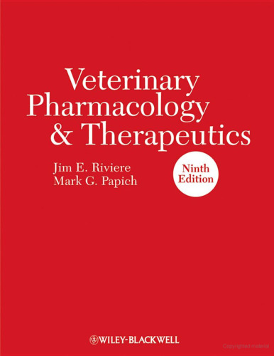 Veterinary Pharmacology and Therapeutics