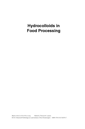 Hydrocolloids in Food Processing