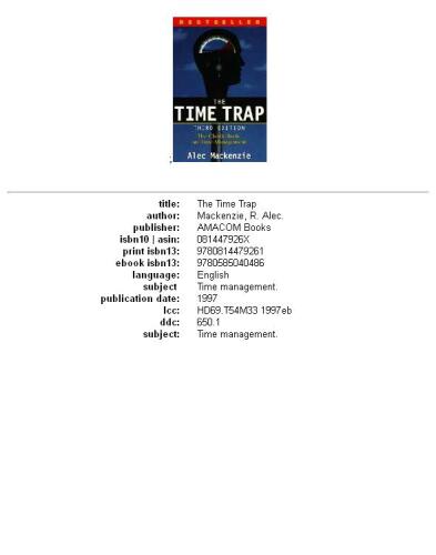 The time trap