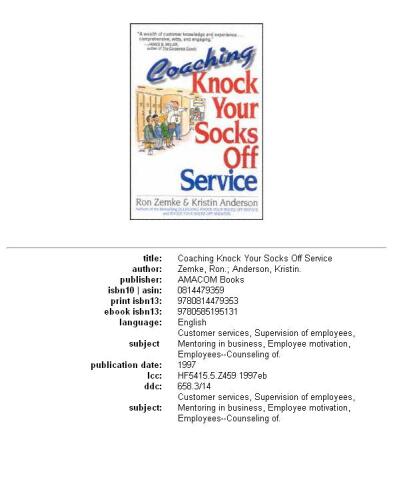 Coaching Knock Your Socks Off Service