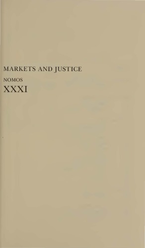 Markets and Justice