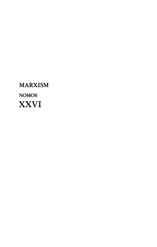 Marxism: Nomos XXVI