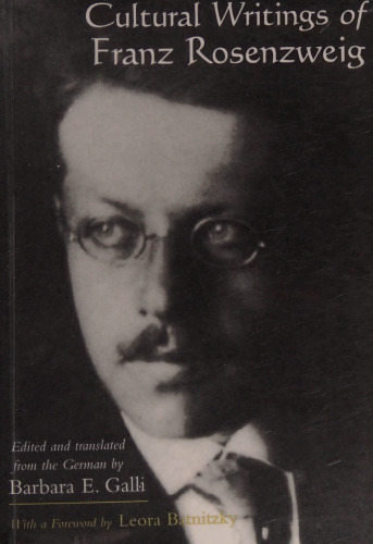Cultural Writings of Franz Rosenzweig