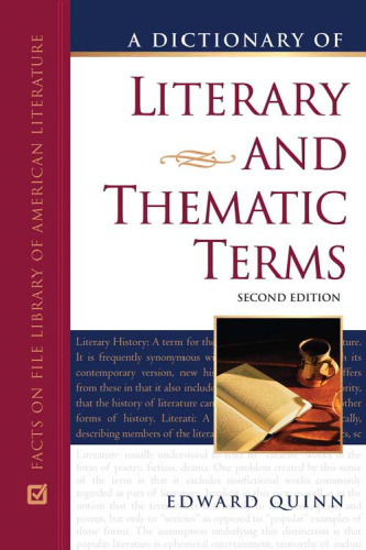A Dictionary of Literary And Thematic Terms