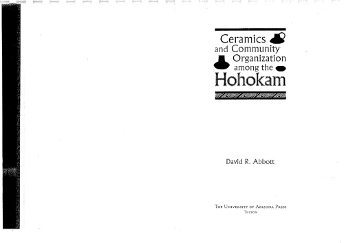 Ceramics and Community Organization among the Hohokam