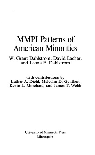 MMPI Patterns of American Minorities
