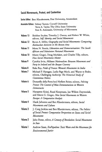 Self, Identity, and Social Movements (Social Movements, Protest and Contention)