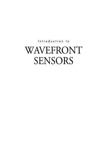 Introduction to Wavefront Sensors
