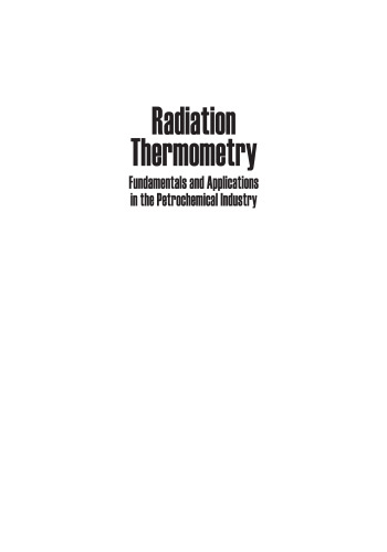 Radiation Thermometry: Fundamentals and Applications in the Petrochemical Industry
