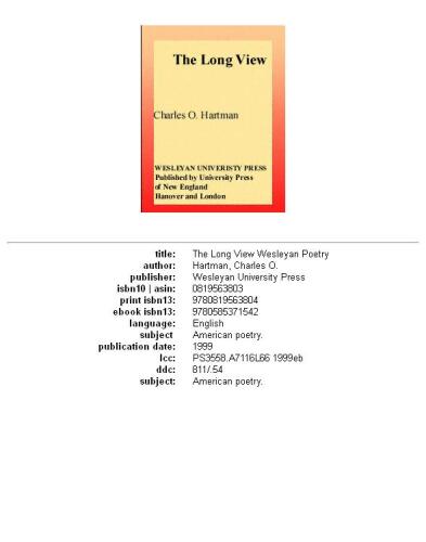 The long view