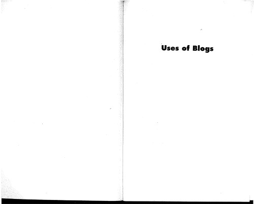 Uses of Blogs (Digital Formations)