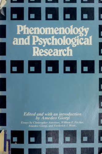Phenomenology and Psychological Research