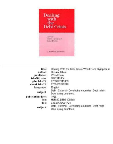 Dealing with the debt crisis, Part 35
