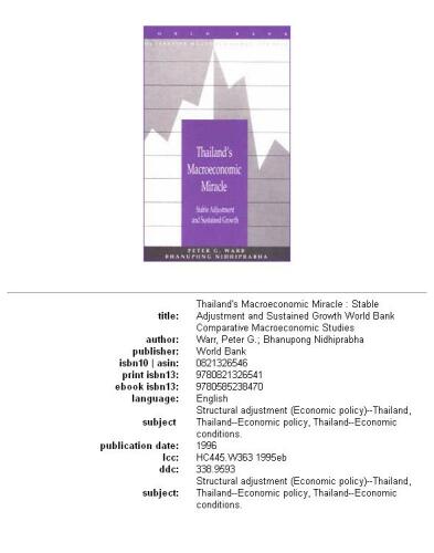 Thailand's macroeconomic miracle: stable adjustment and sustained growth