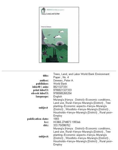 Trees, land, and labor