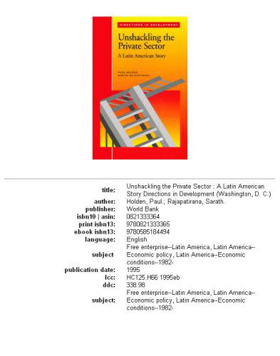 Unshackling the private sector: a Latin American story, Page 93