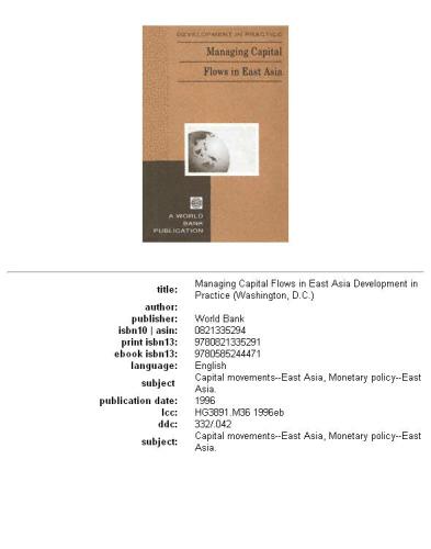 Managing capital flows in East Asia