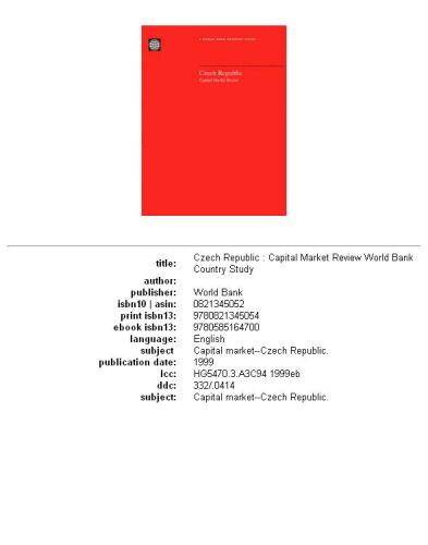 Czech Republic: capital market review