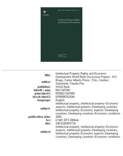 Intellectual property rights and economic development, Parts 63-412