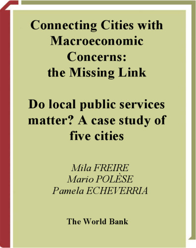 Connecting Cities With Macro-Economic Concerns: The Missing Link