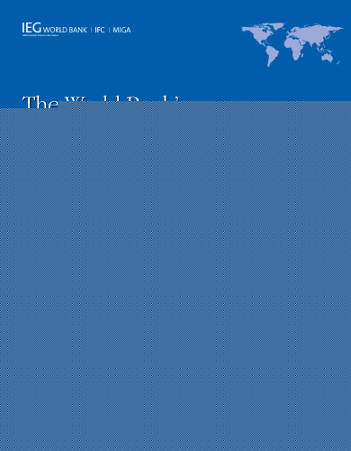 The World Bank's Country Policy and Institutional Assessment: An IEG Evaluation (Independent Evaluation Group Studies)