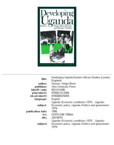 Developing Uganda
