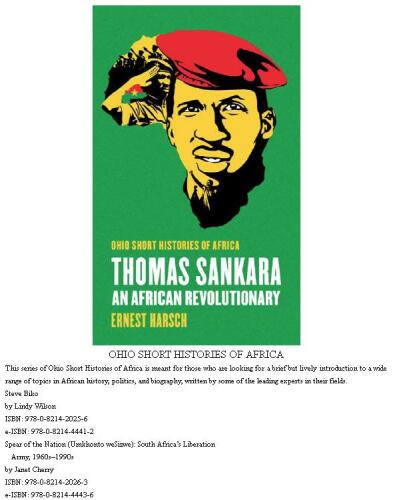 Thomas Sankara: An African Revolutionary