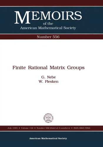 Finite Rational Matrix Groups