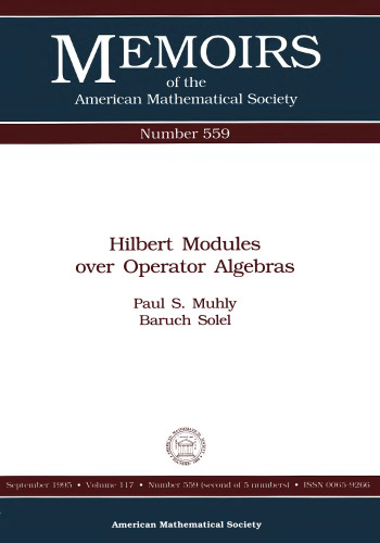 Hilbert Modules over Operator Algebras