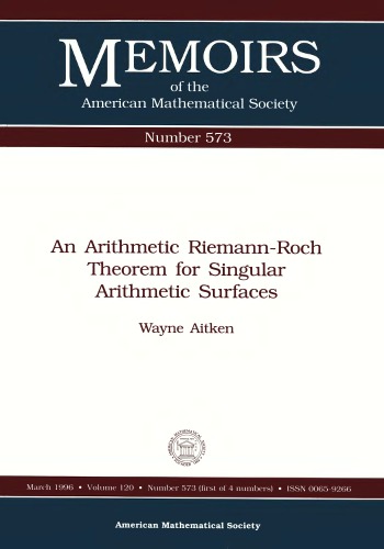 An Arithmetic Riemann-Roch Theorem for Singular Arithmetic Surfaces