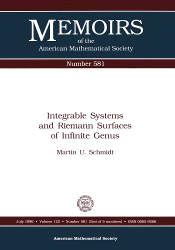 Integrable Systems and Riemann Surfaces of Infinite Genus