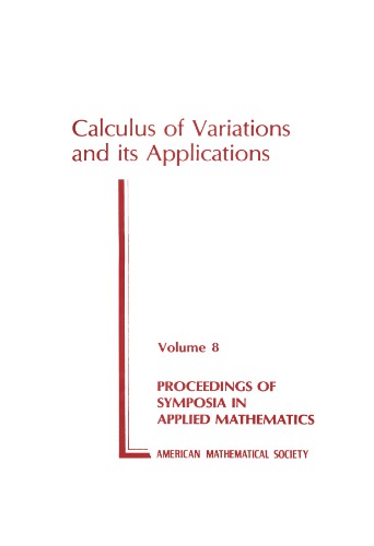 Calculus of Variations and Its Applications
