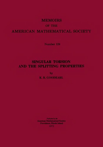 Singular Torsion and the Splitting Properties