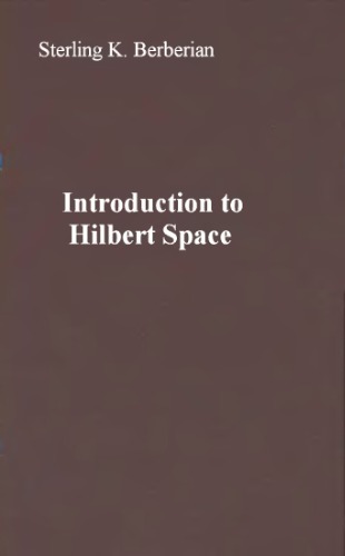 Introduction to Hilbert Space