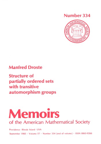 Structure of Partially Ordered Sets With Transitive Automorphism Groups